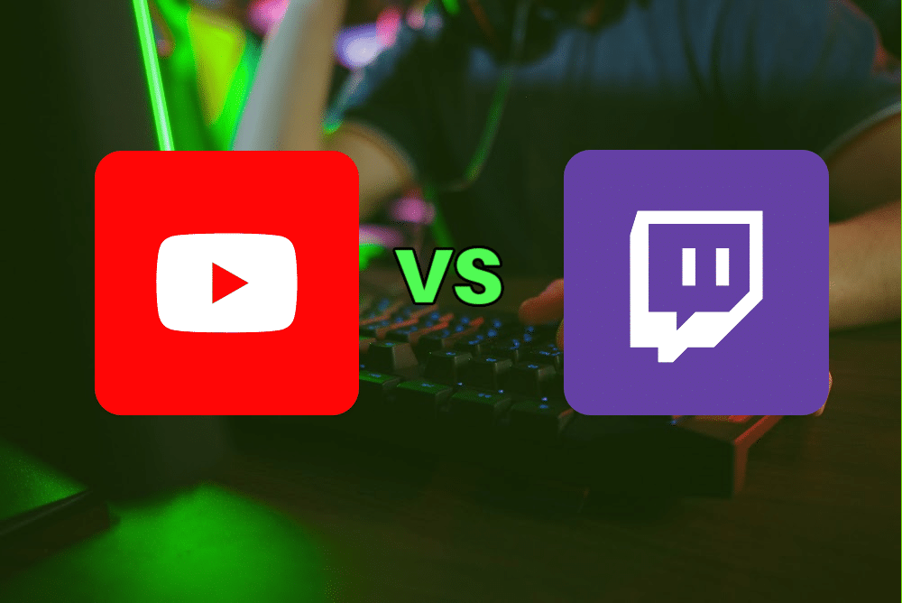 youtube logo and twitch logo