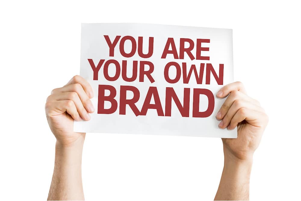 hands and the words you are your own brand